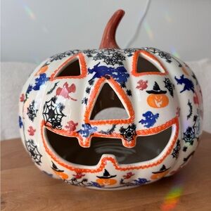 Kalich Ceramic  Boleslawiec Boleslawiecka Polish Pottery Halloween Pumpkin New